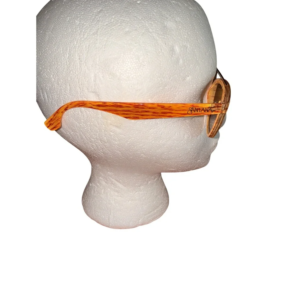 Santana by Carlos Santana STS Hawkins Polarized Sunglasses Orange Woodgrain 101P